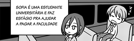 Detalhe da primeira página da HQ Uma longa noite aprendendo