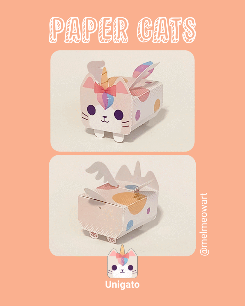 Paper cat - unicórnio