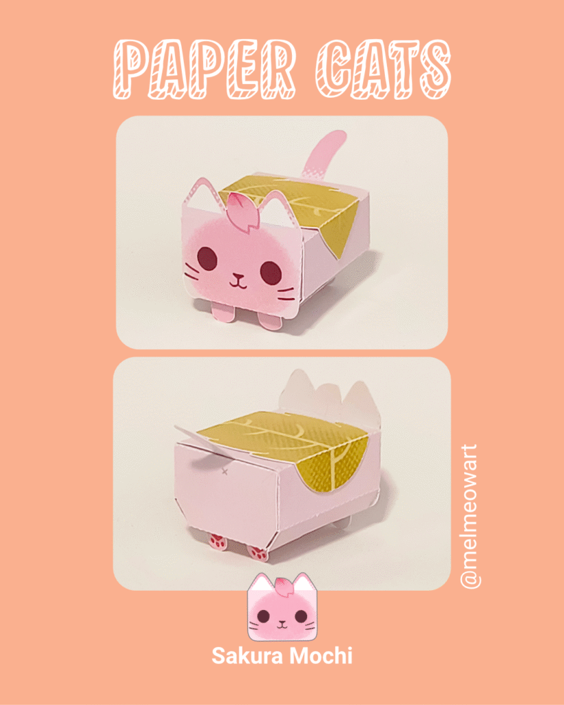 Paper cat - Sakura Mochi